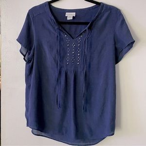 Liz Claiborne embellished top
